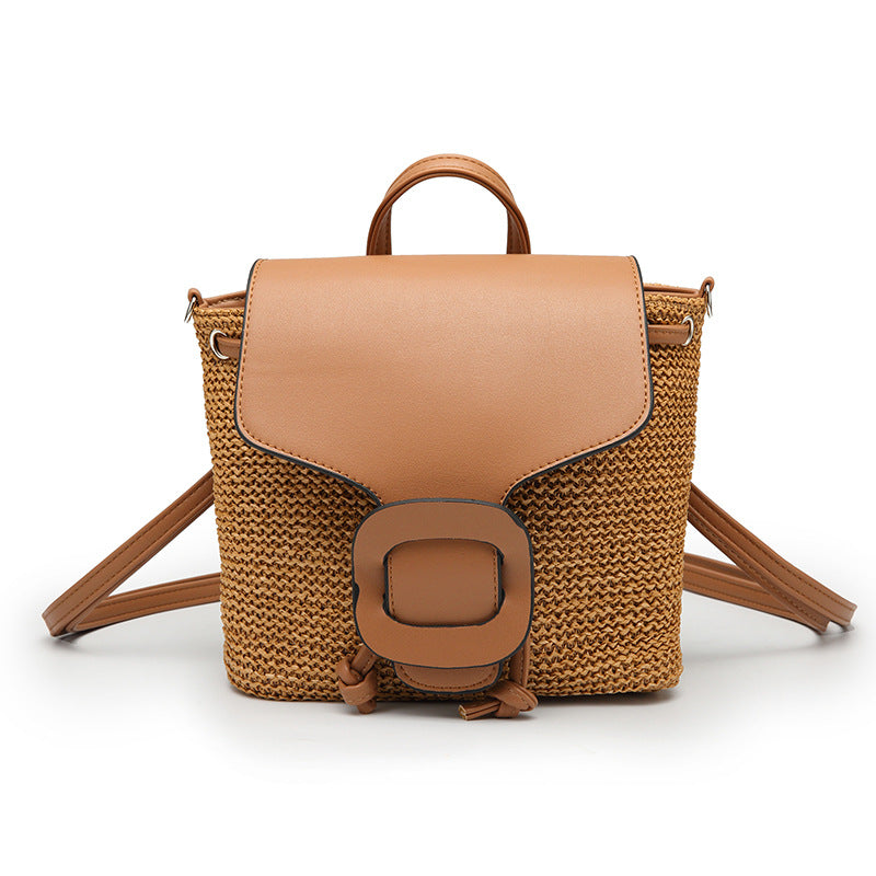 Straw bag - Mini Backpack